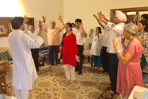 7th group healing session for the Police Force - Chandigarh, Punjab - august 2017 - 6
