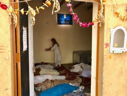Divine Healing Grace on many Matajis in Vrindavan - march 2017 - 1