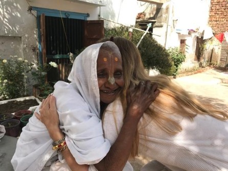Divine Healing Grace on many Matajis in Vrindavan - march 2017 - 2