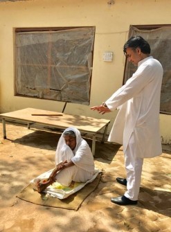 Divine Healing Grace on many Matajis in Vrindavan - march 2017 - 4
