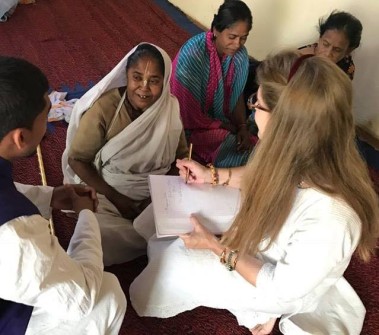 Divine Healing Grace on many Matajis in Vrindavan - march 2017 - 7