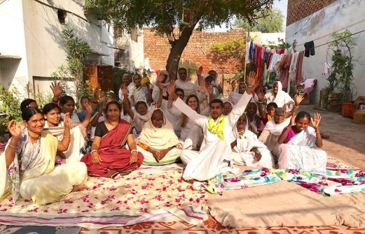 Divine Healing Grace on many Matajis in Vrindavan - march 2017 - 8