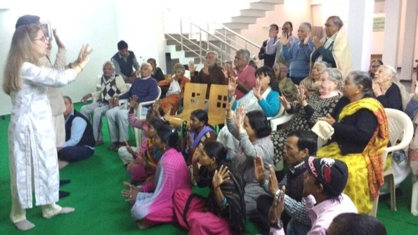 Gratitude and Love at the Chattarpur Old People Home - february 2017