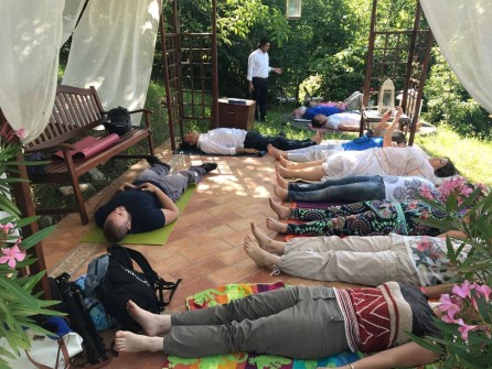 Group Healing in our healing garden - july 2017 - 4