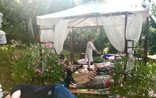 Group Healing in our healing garden - july 2017 - 5