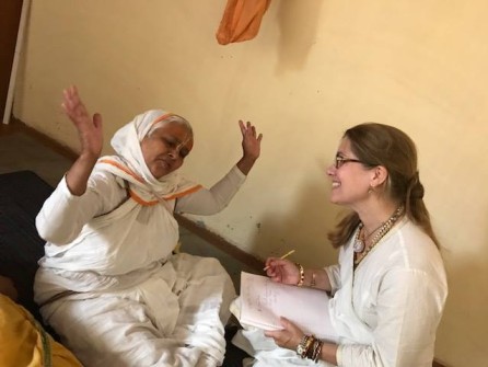 Holy soil of Vrindavan, sharing the Joy of God’s Love with the Matajis - april 2017 - 15