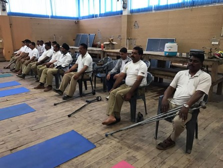 Meditation and Healing Program for 80 members of the Indo Tibetan border Police - march 2017 - 2