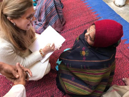 Mothers assisted by the P.Yogananda Trust during the group healings - january 2017 - 7