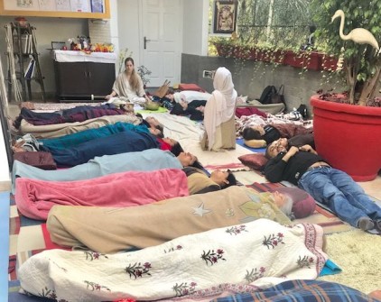 Our first Group Sound Healing session - november 2017 - 2